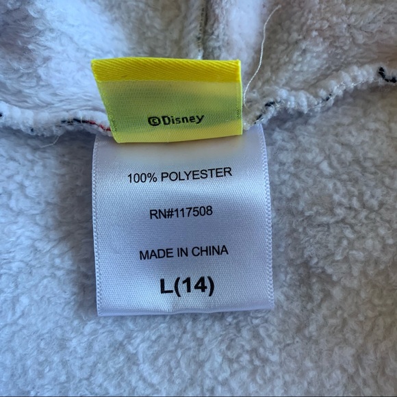 DISNEY Minnie Mouse Hoodie Red/Black Girls Size L (14) - Picture 7 of 11